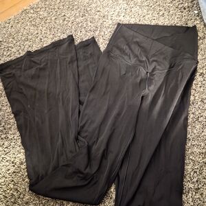 OFFLINE by aerie Black High-Rise Flare Leggings